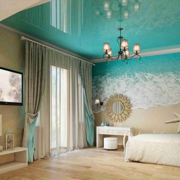 Цветные натяжные потолки "под ключ" от 1000 руб./кв.м.