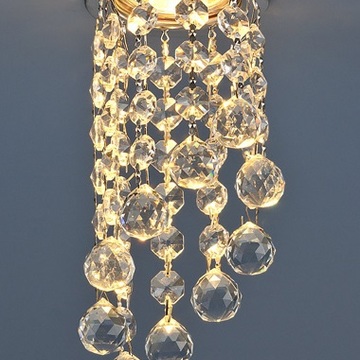 Светильник точечный с хрусталем 205C C CH/WH, GD/WH