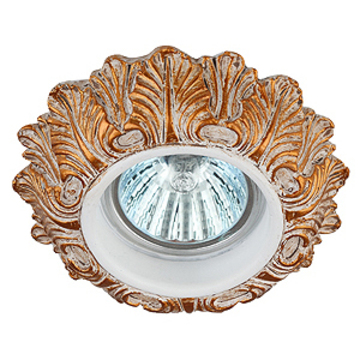 Точечный гипсовый светильник Эра DK 78-1 золото