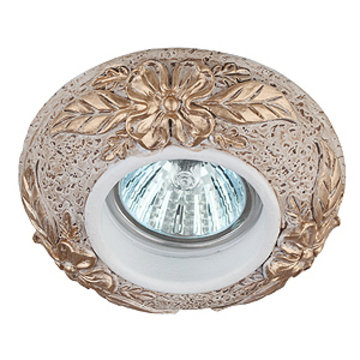 Точечный гипсовый светильник Эра DK 78-2 золото