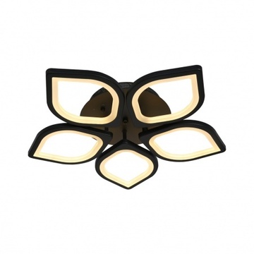 Люстра 120Вт ГЕОМЕТРИЯ черный, диммер, пульт ДУ d54см MAX LIGHT