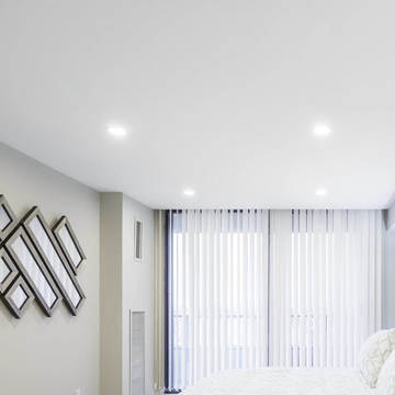 Белый матовый потолок в комнату до 12 кв.м за 8400 руб. с установкой