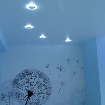 Белый сатиновый потолок в детскую до 15 кв.м за 12 000 руб.