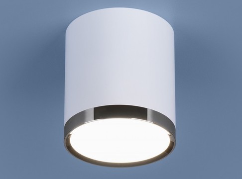 Накладной цилиндр  6Вт 4200  белый/черный матовый металл d7см х 8см Электро DLR024