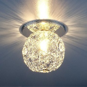 Точечный светильник  Электростандарт 1002 G9 серебро